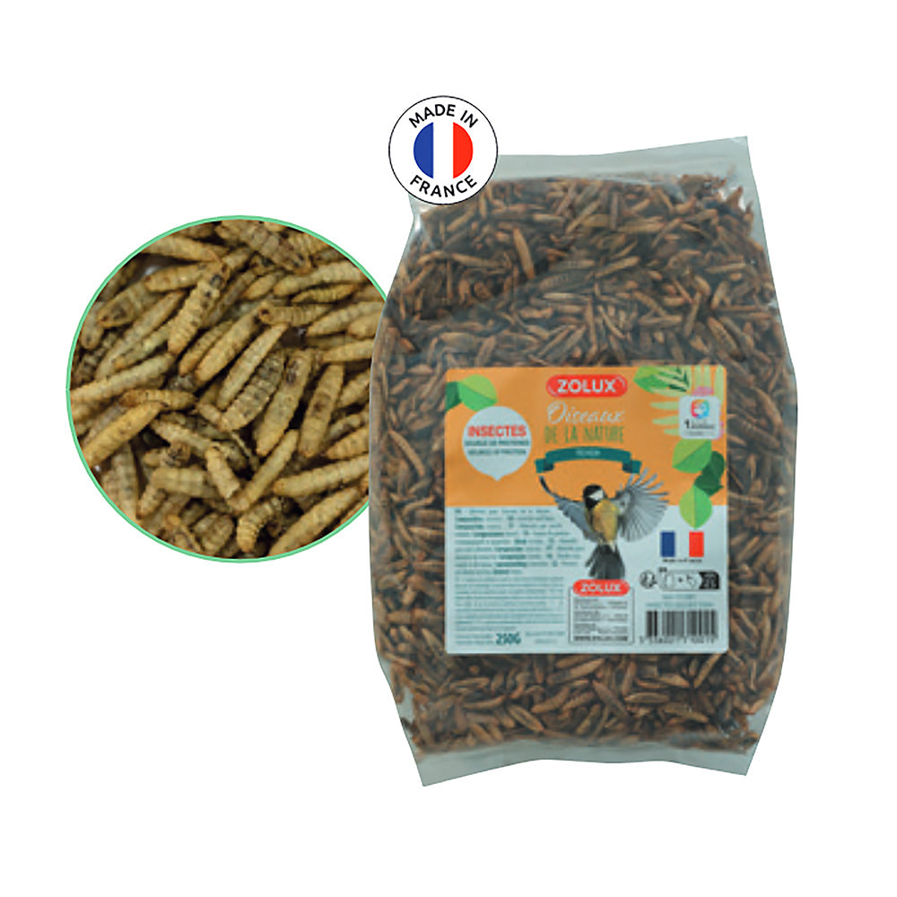 Zolux Wild bird dried fly larvae 250g
