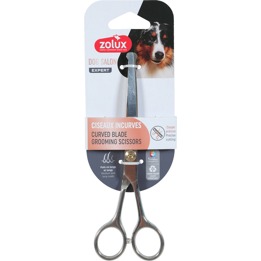 Zolux Dog Salon scissors curved rounded head