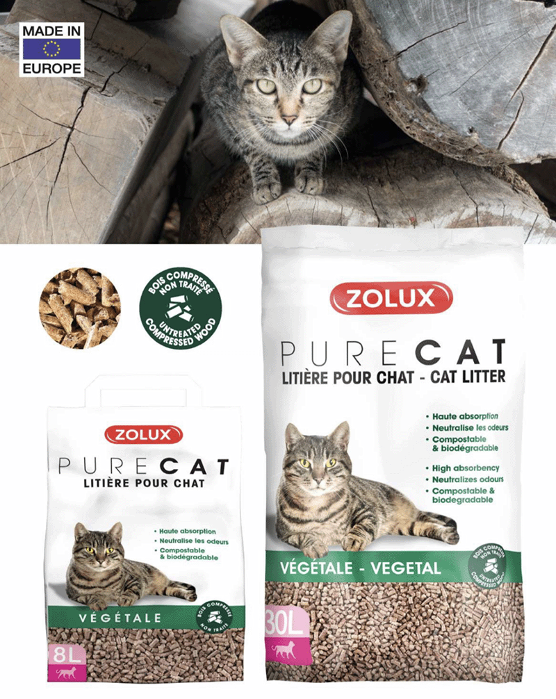 Zolux Purecat wood litter 30L