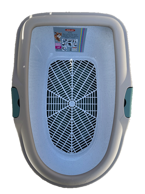 Zolux Furba toilet with grate and lid, beige