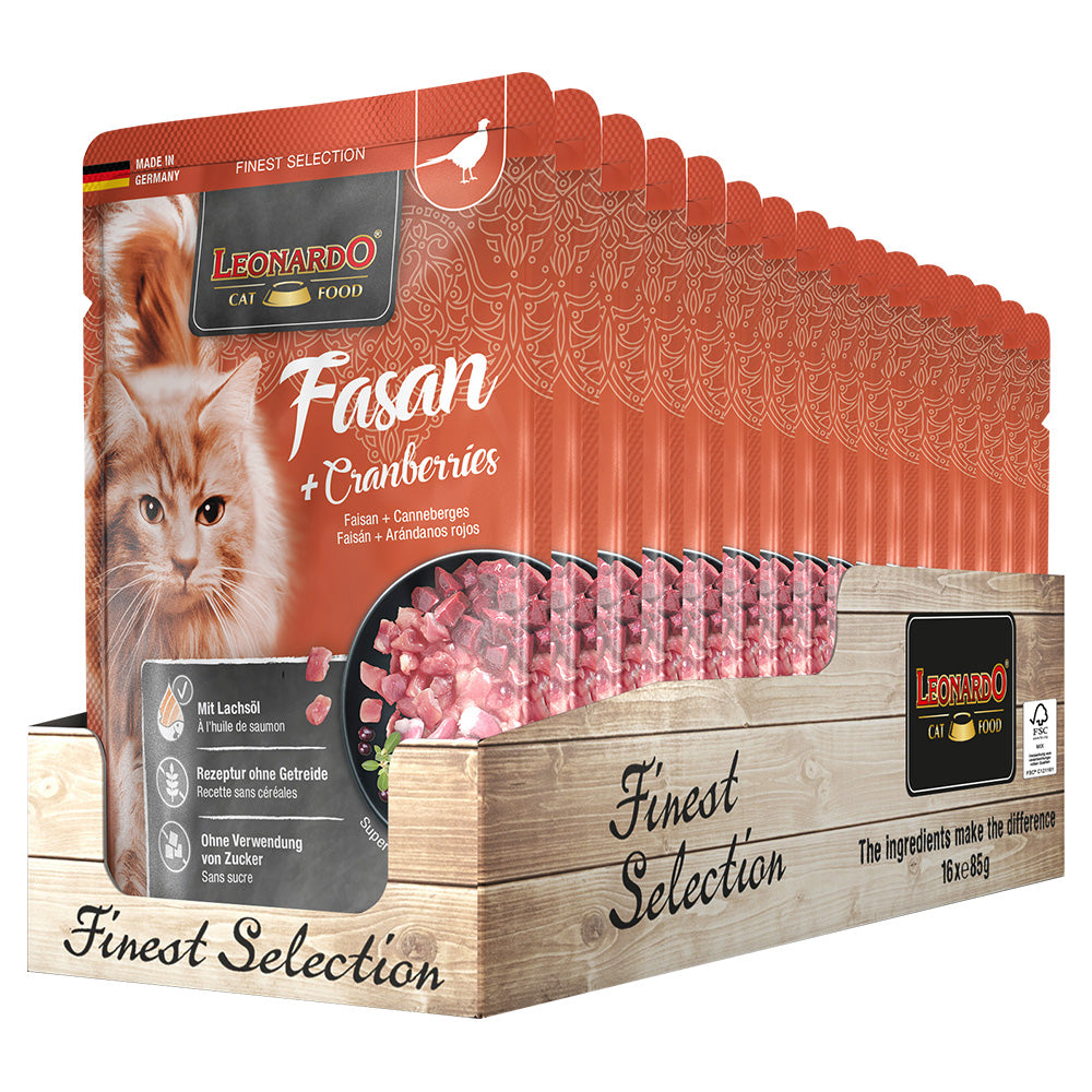 Leonardo Pheasant + Cranberry 85g, 16pcs/box