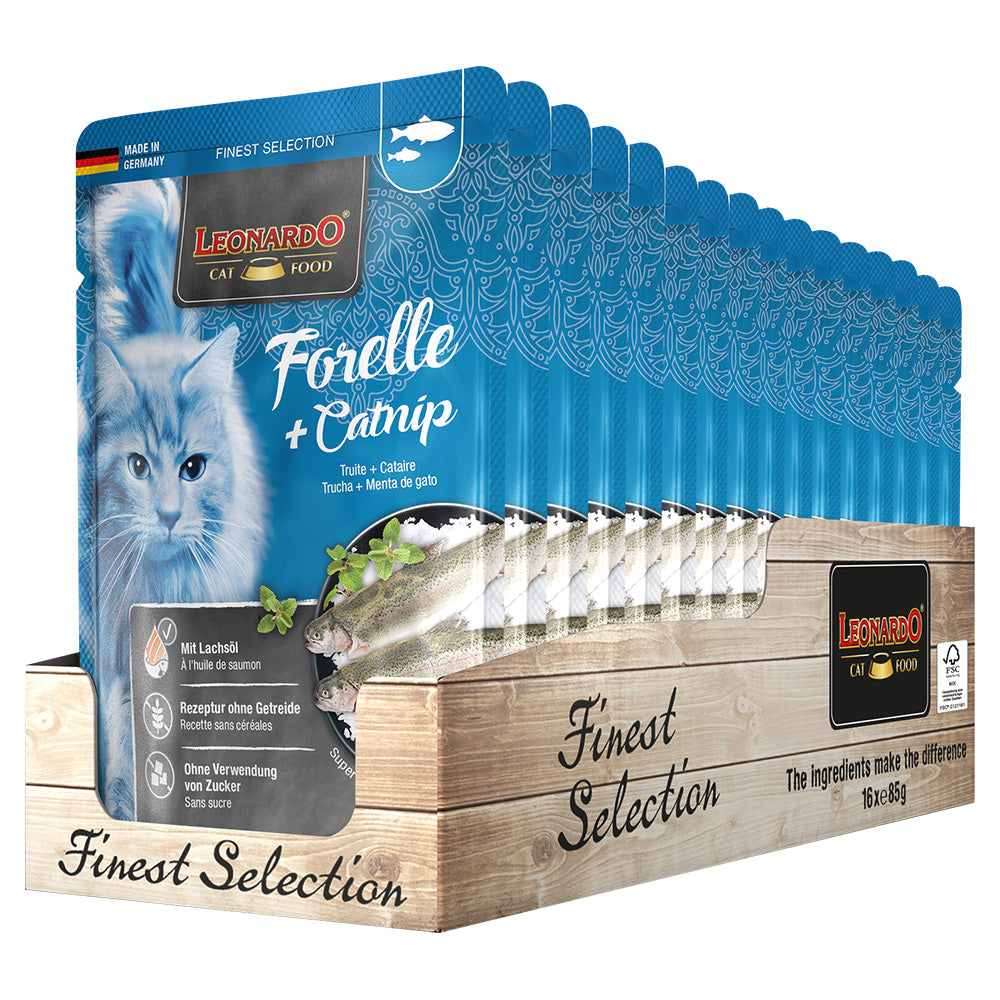 Leonardo Trout & Catnip 85g, 16pcs/box