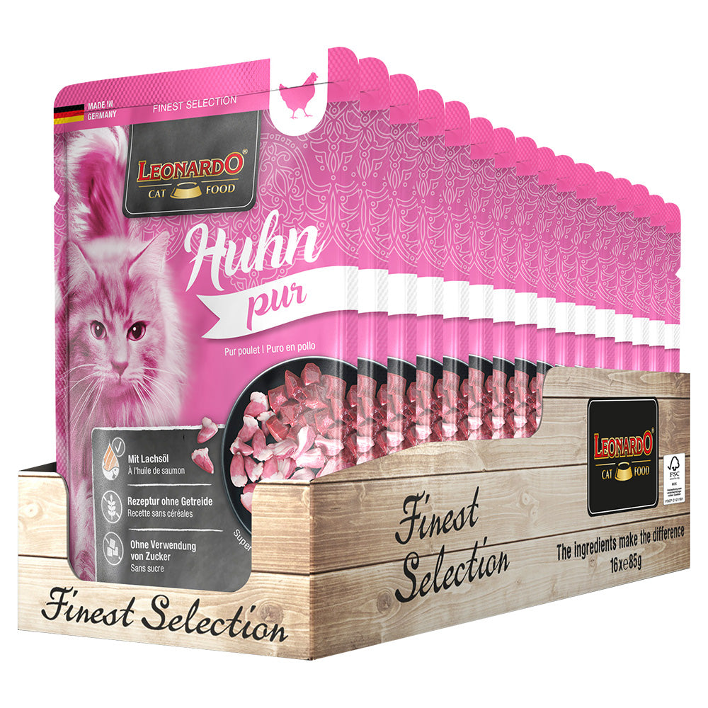 Leonardo Pure Chicken 85g, 16pcs/box