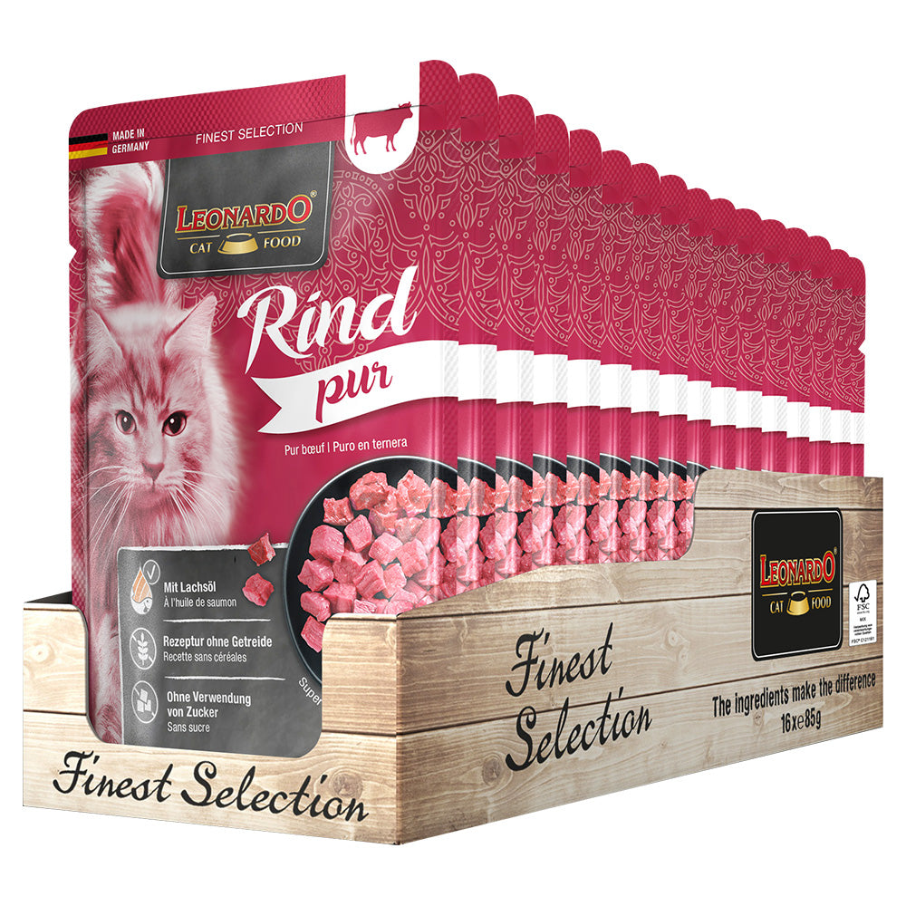 Leonardo Pure Beef 85g, 16pcs/box