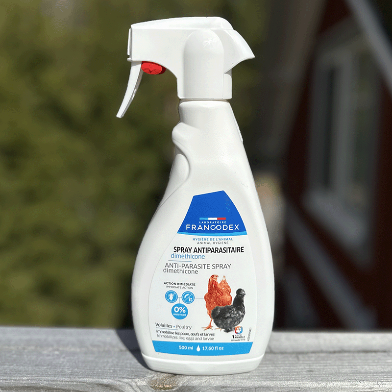 Francodex Dimethicone spray against external parasites in chickens 500ml