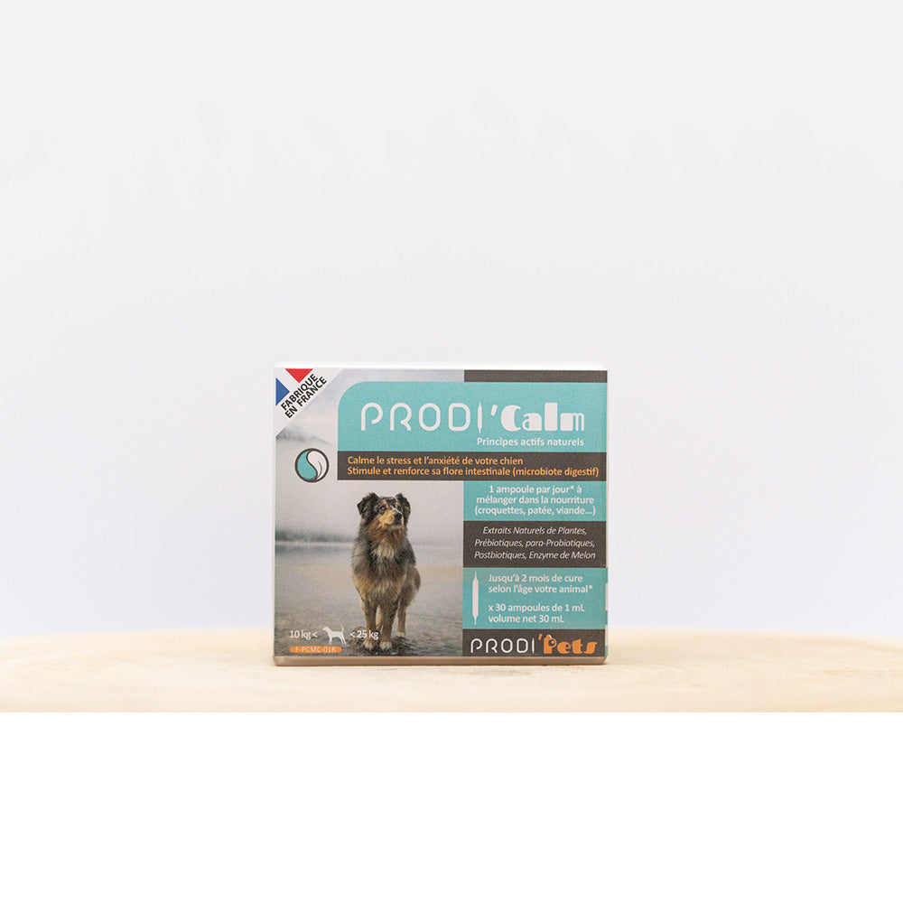 Prodi'Calm Dog probiootit ja kasviuutteet stressiä ja ahdistusta vastaan