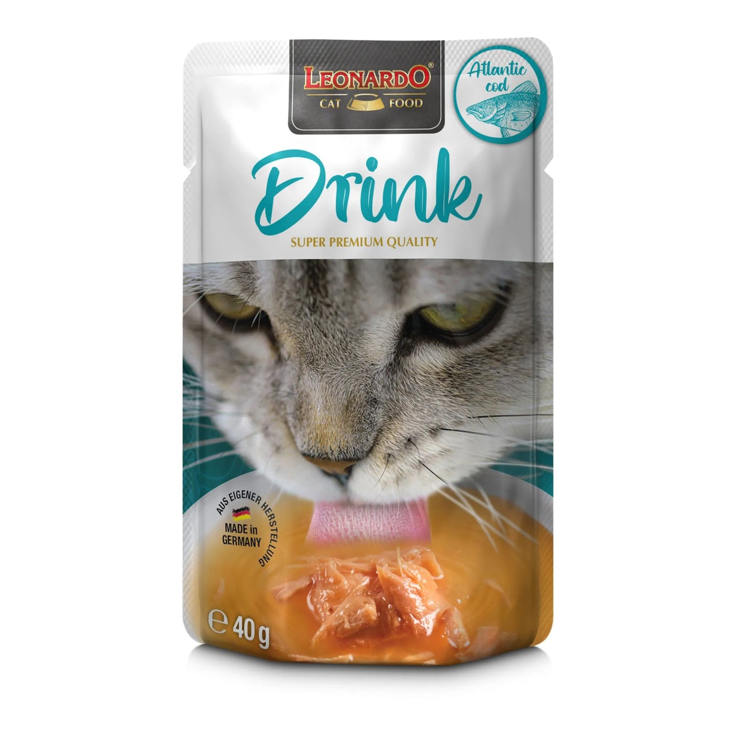 Leonardo Drink Atlantic Cod 40g, 20kpl/laatikko
