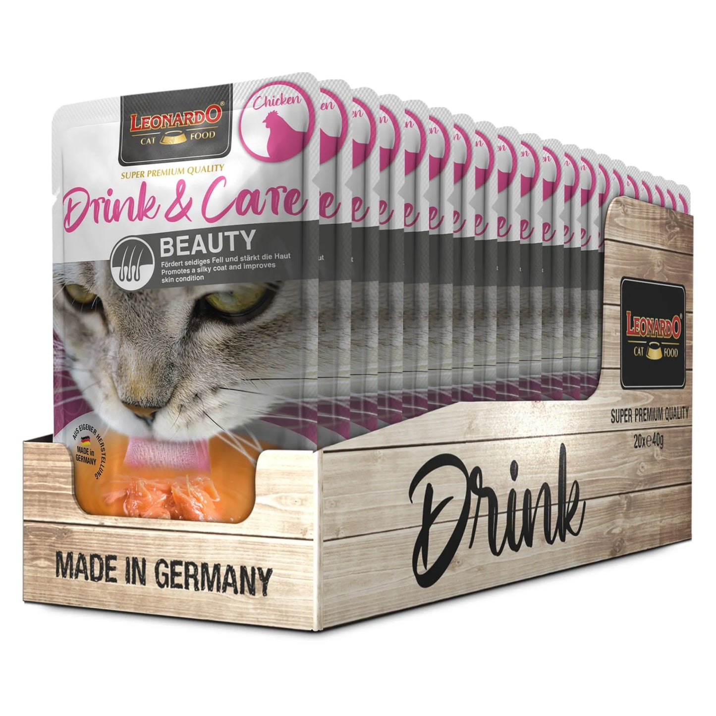 Leonardo Drink & Care Beauty 40g, 20kpl/laatikko