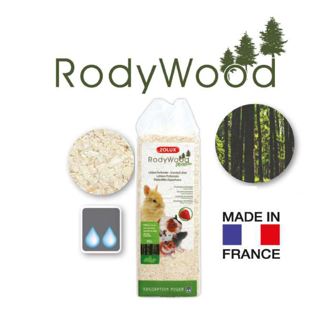 Zolux RodyWood mansikka / omena kuivikepuru