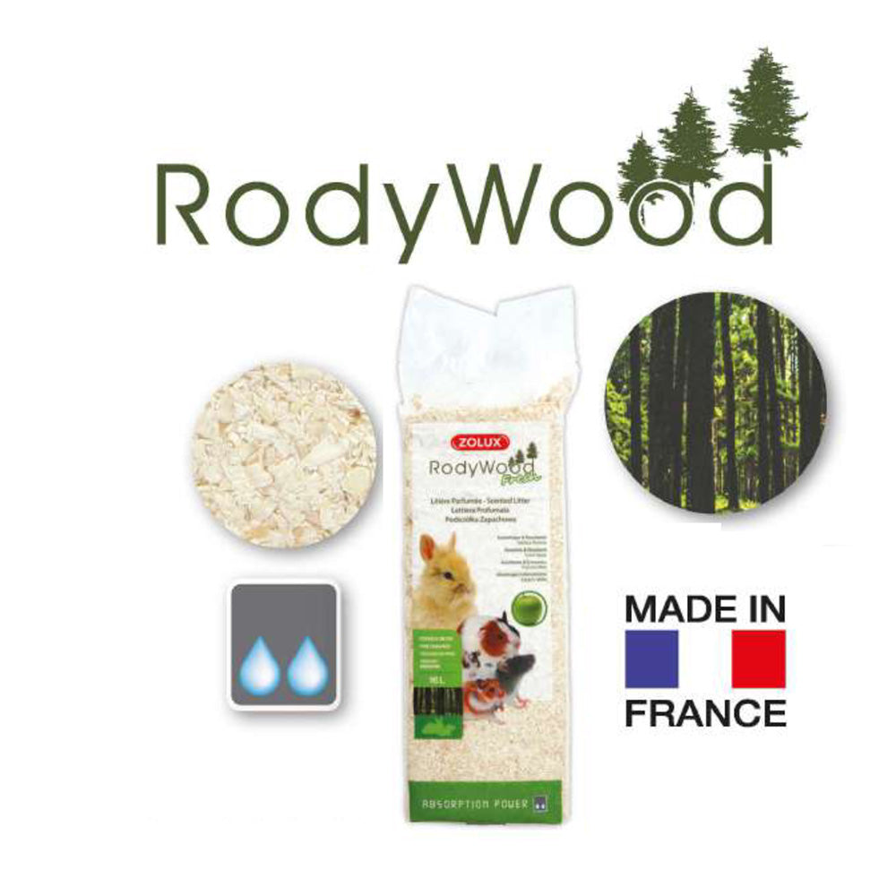 Zolux RodyWood mansikka / omena kuivikepuru