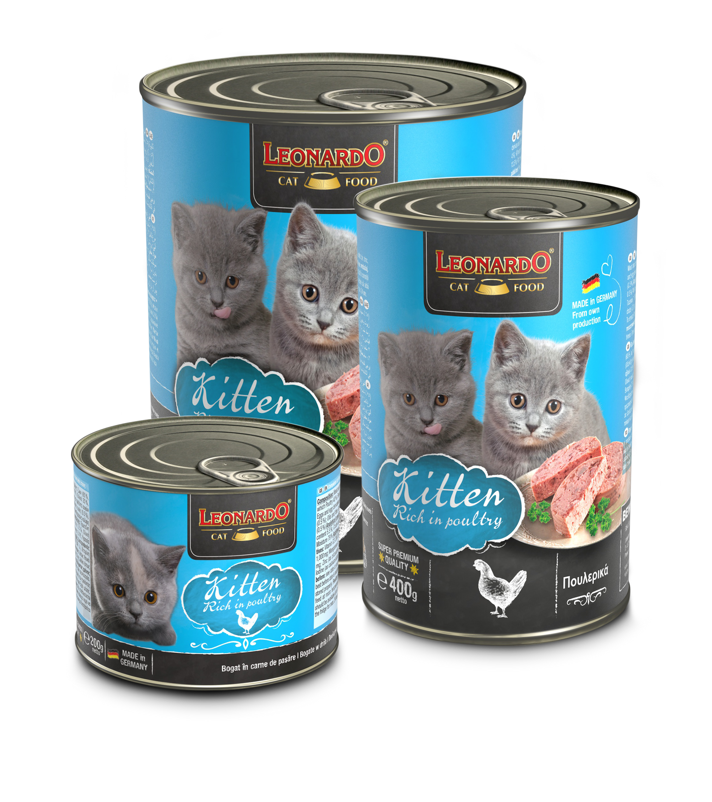 Leonardo Kitten Rich in Poultry 6kpl/LEVY