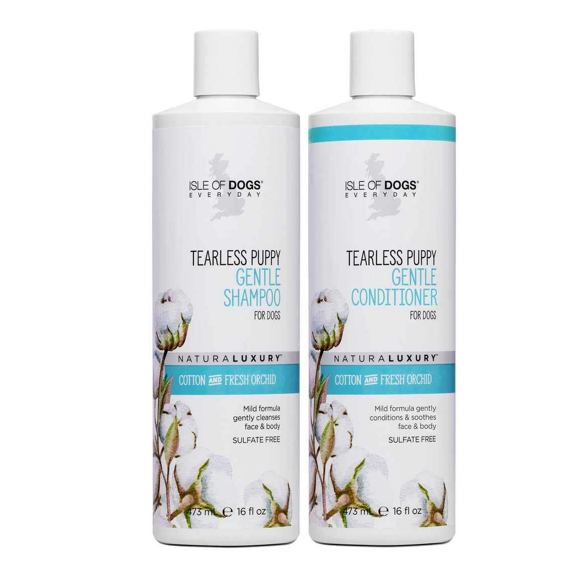 Isle Of Dogs Tearless Puppy shampoo + hoitoaine 2*500ml