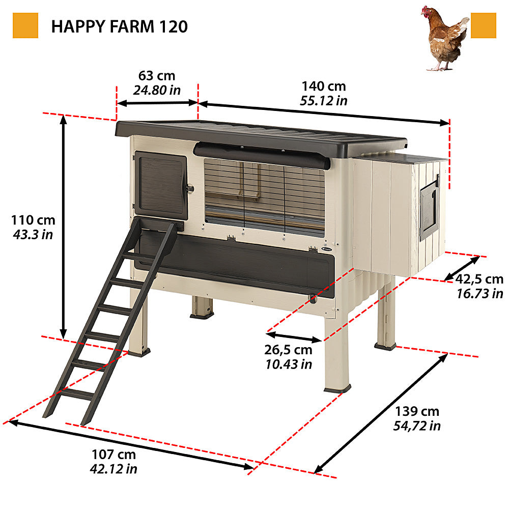 Ferplast Happy Farm 120 kanatalo