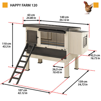 Ferplast Happy Farm 120 kanatalo