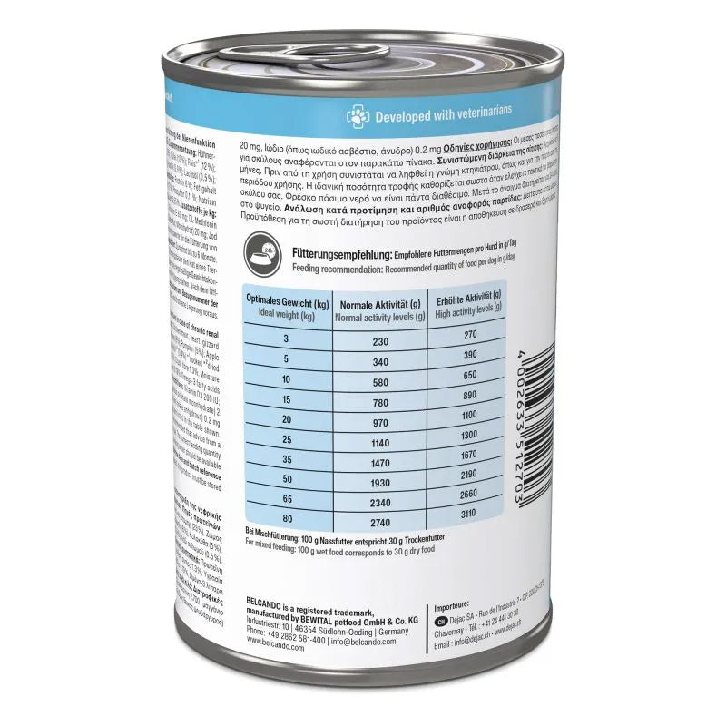 Belcando Vetline Renal 6kplx400g (levy)