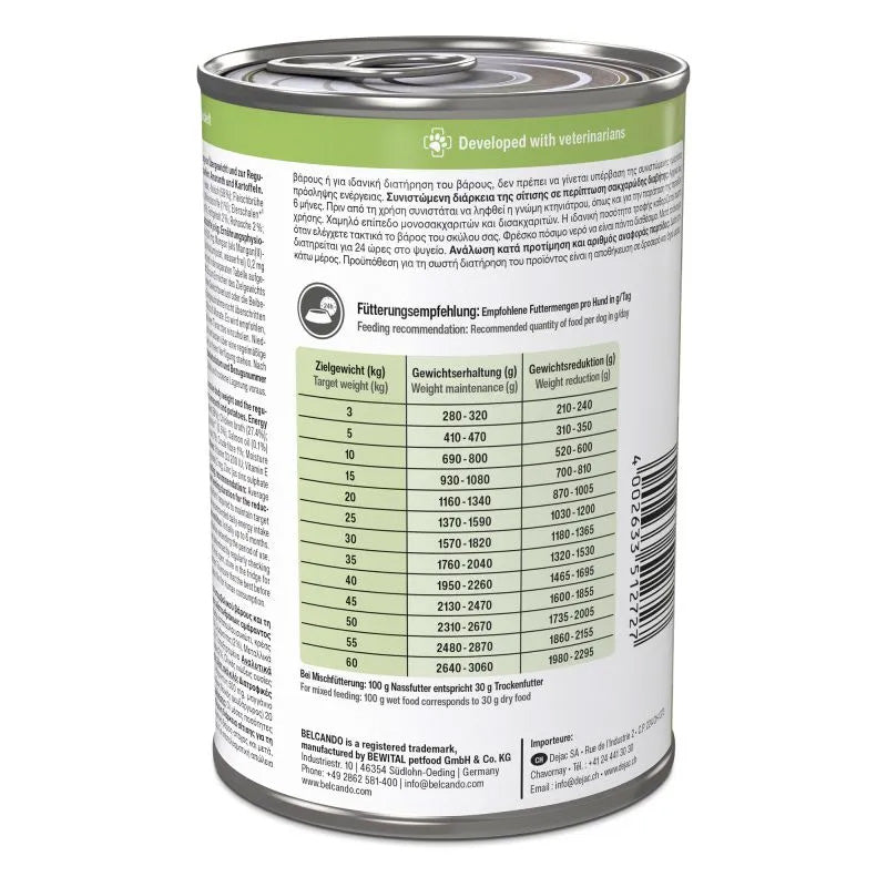 Belcando Vetline Weight Control 6kplx400g (levy)