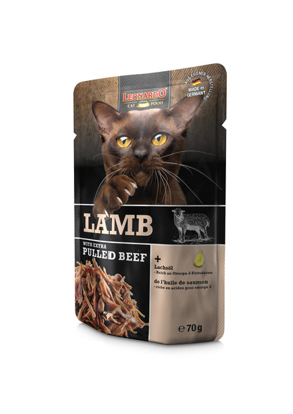 Leonardo Lamb + extra pulled Beef 70g, 16kpl/laatikko